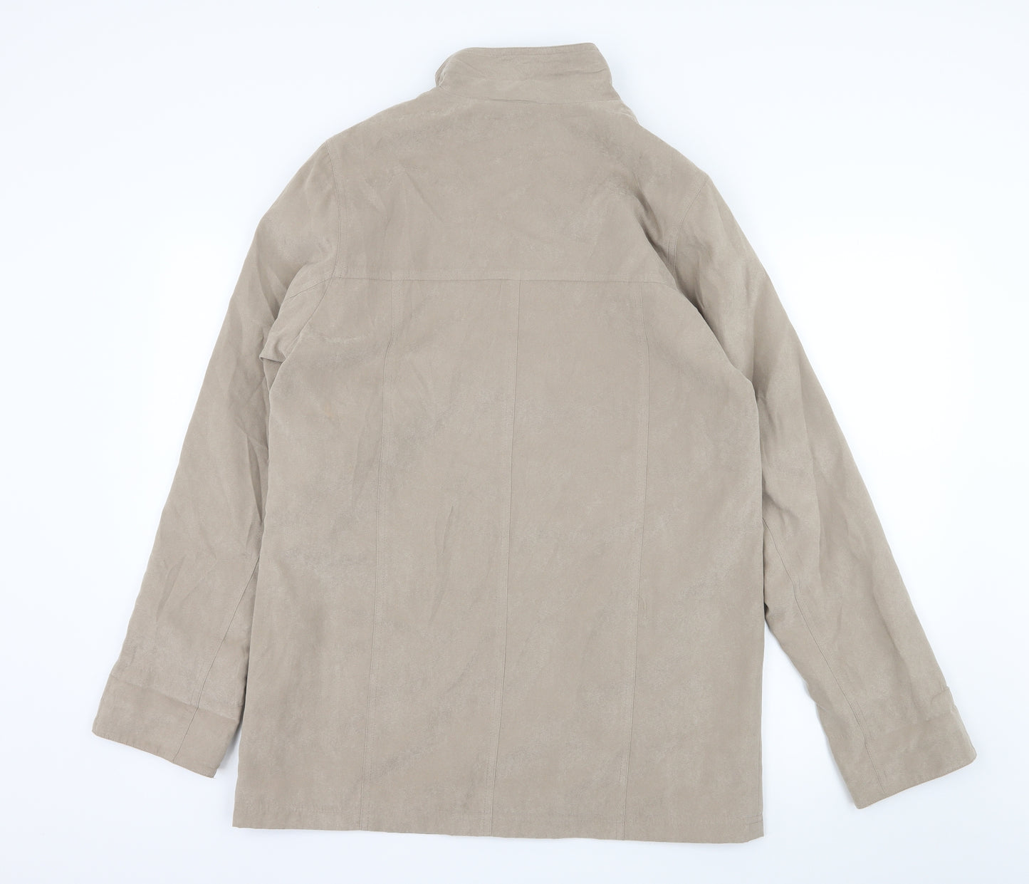 Gray Osbourn Womens Beige   Overcoat Coat Size 10