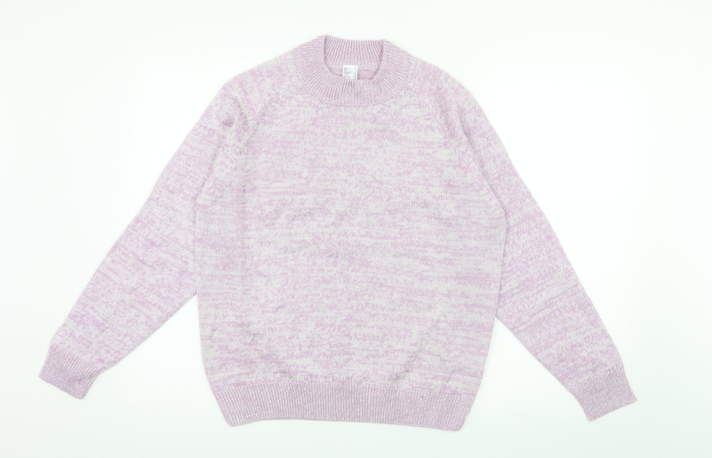Preworn Womens Purple  Knit Pullover Jumper Size 14