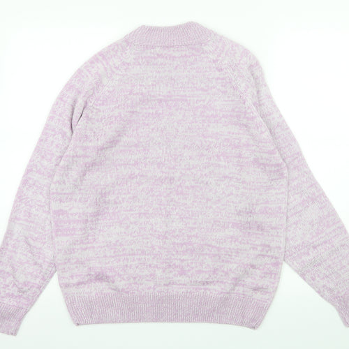 Preworn Womens Purple  Knit Pullover Jumper Size 14