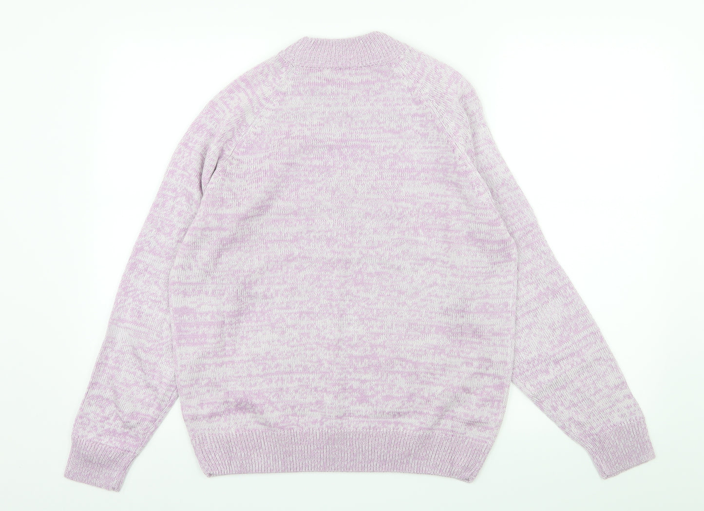 Preworn Womens Purple  Knit Pullover Jumper Size 14