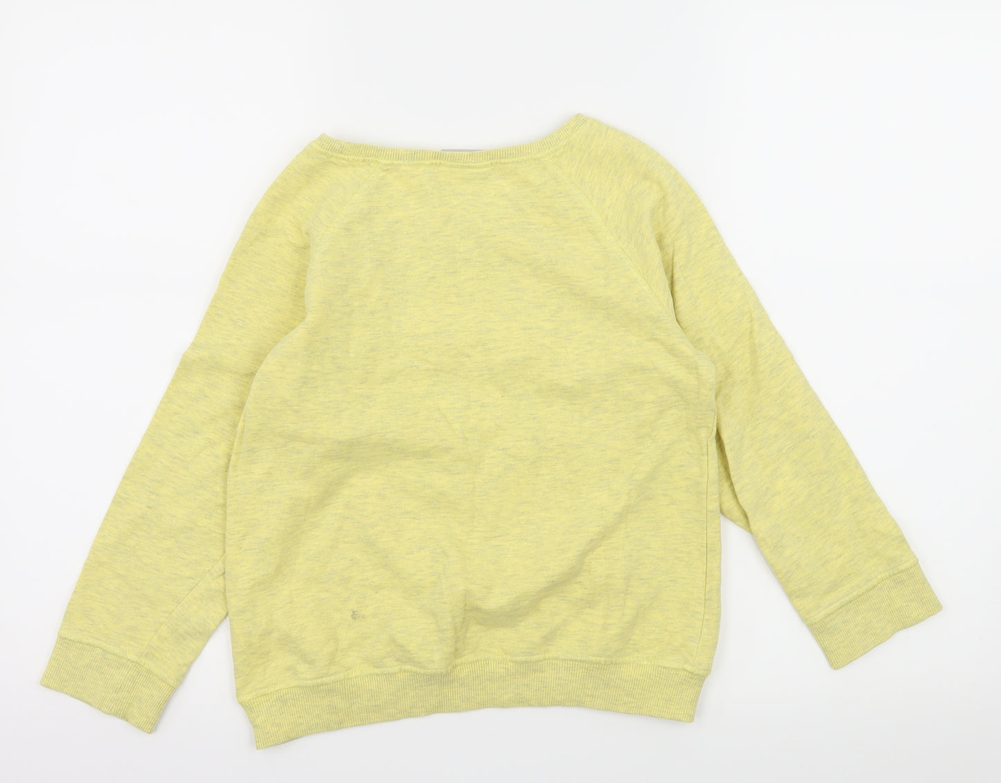 NEXT Girls Yellow  Jersey Pullover Sweatshirt Size 9 Years  - Happy Days