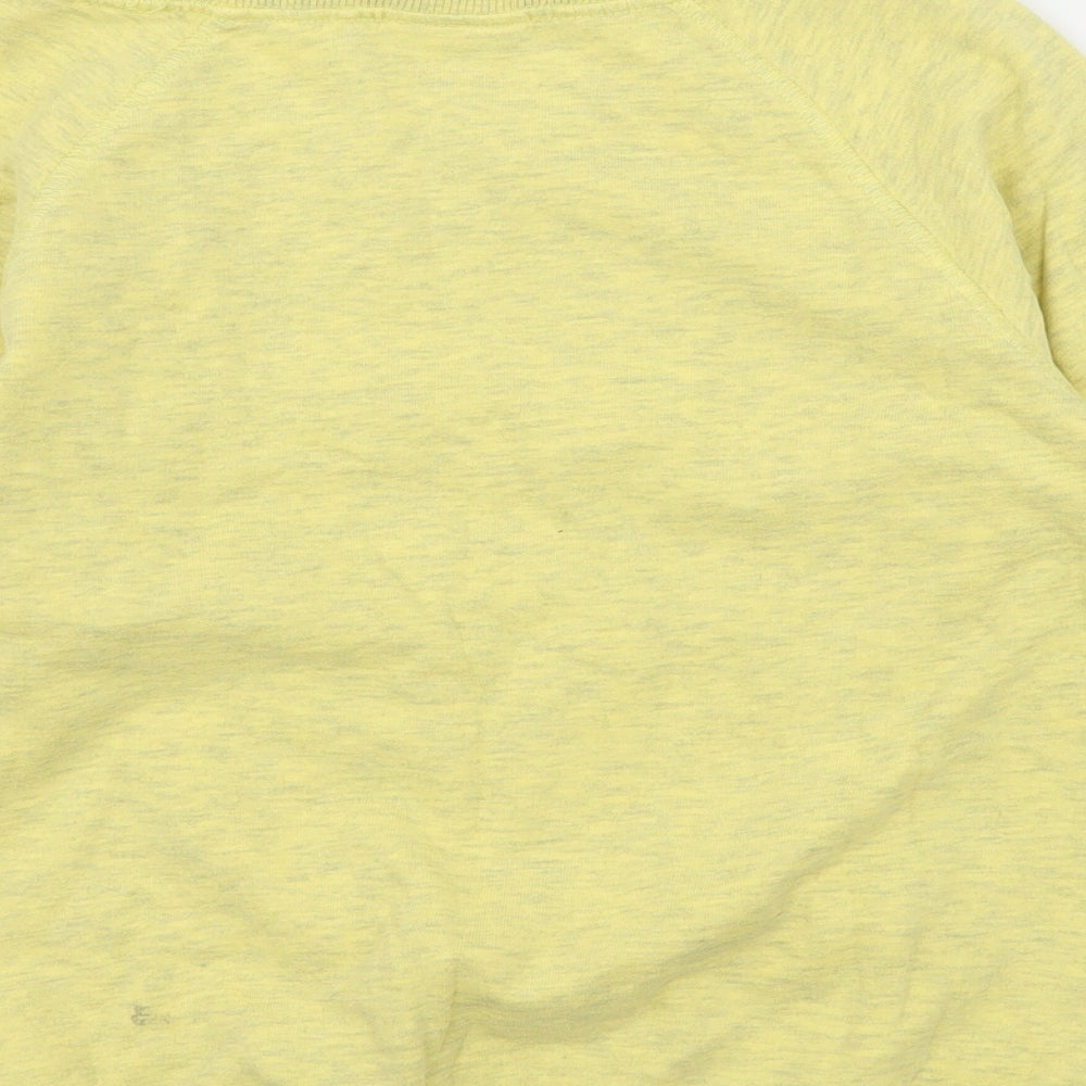 NEXT Girls Yellow  Jersey Pullover Sweatshirt Size 9 Years  - Happy Days