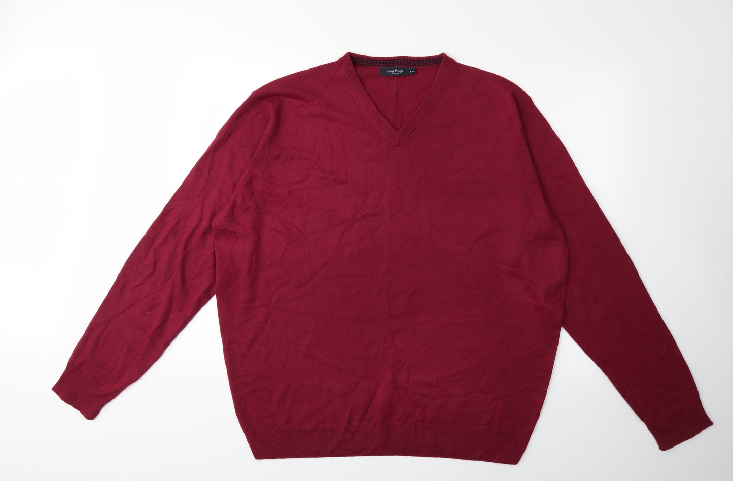 James Pringle Mens Pink  Knit Pullover Jumper Size 2XL