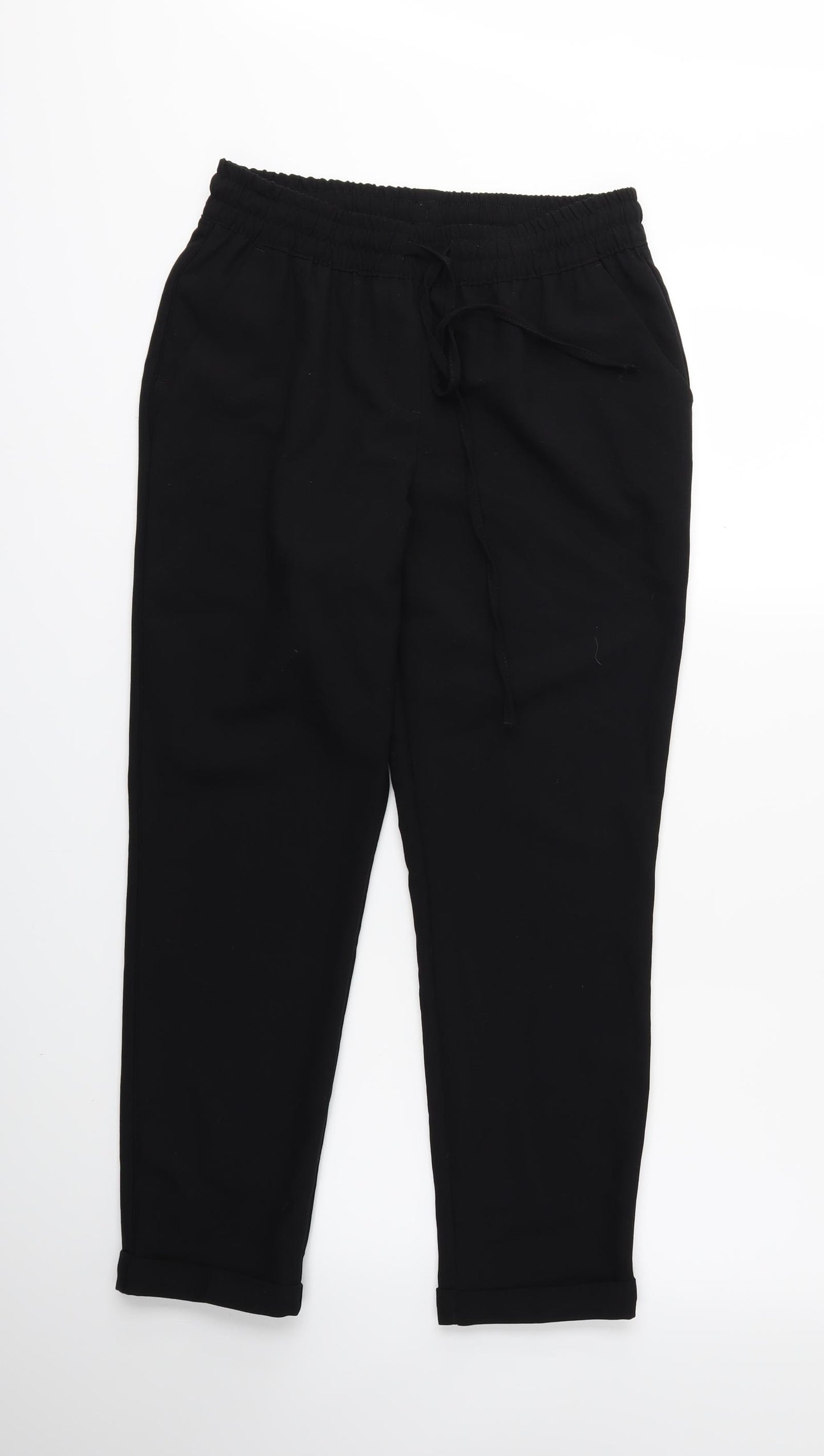 NEXT Womens Black   Trousers  Size 10 L25 in