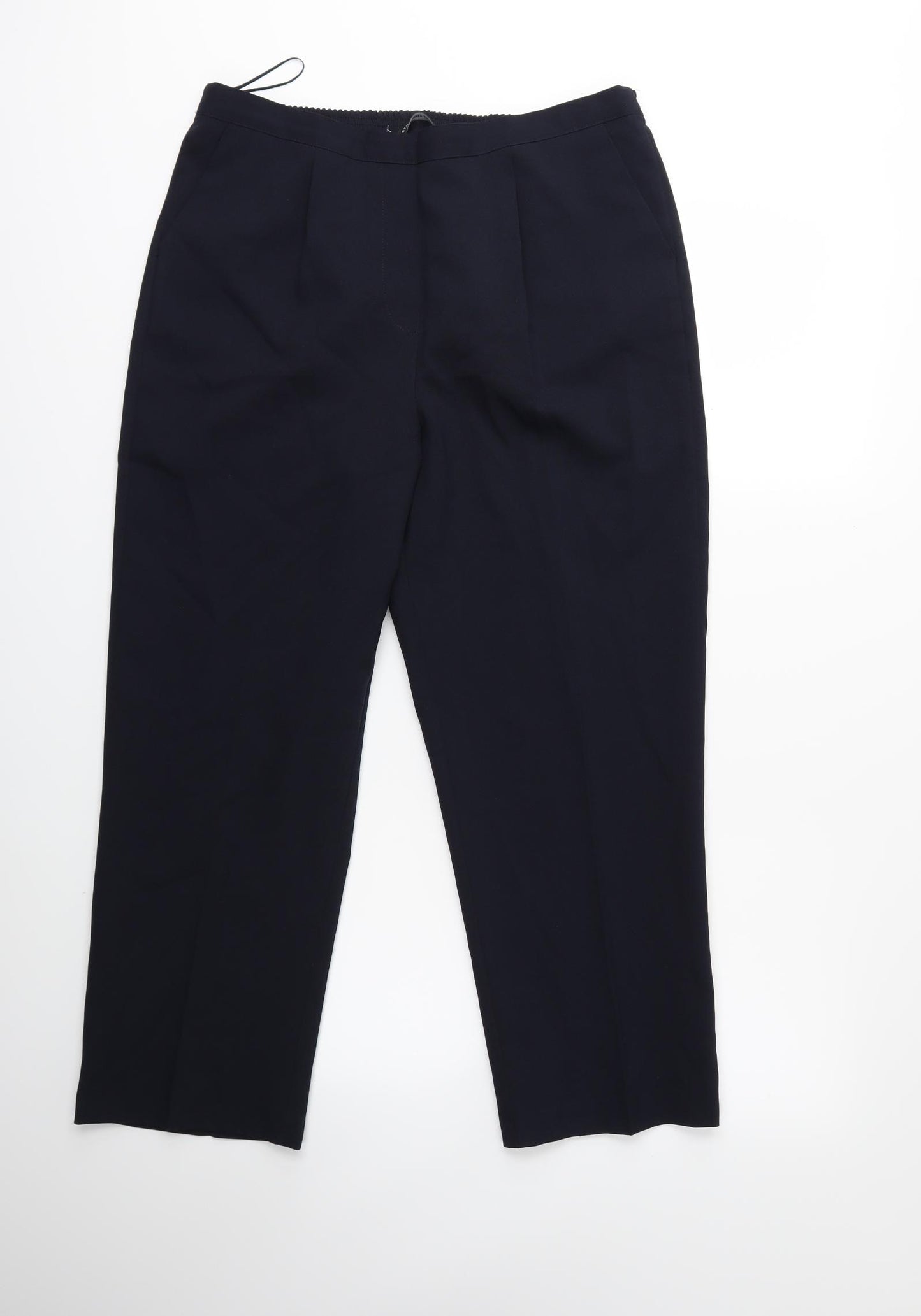 Marks and Spencer Womens Black   Trousers  Size 14 L27 in