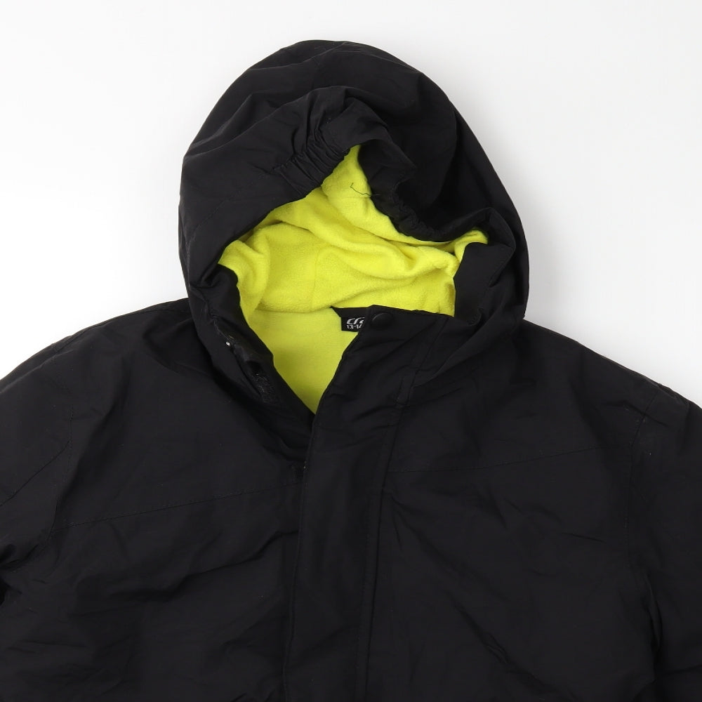 Crane Boys Black   Rain Coat Coat Size 13 Years
