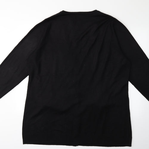 Rogers+Rogers Womens Black   Cardigan Jumper Size 28