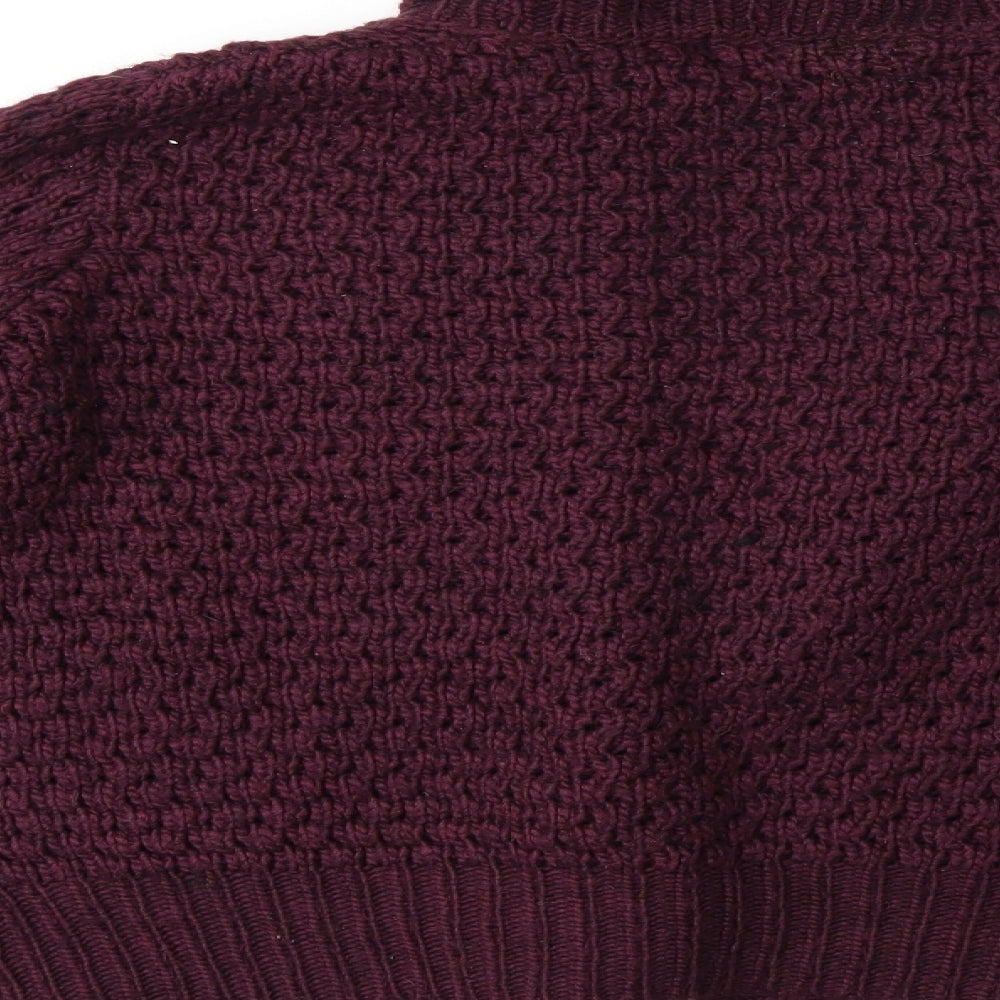 TU Womens Purple  Knit Cardigan Jumper Size 18