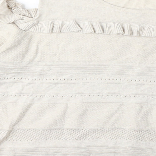 George Womens Beige  Knit Pullover Jumper Size 18