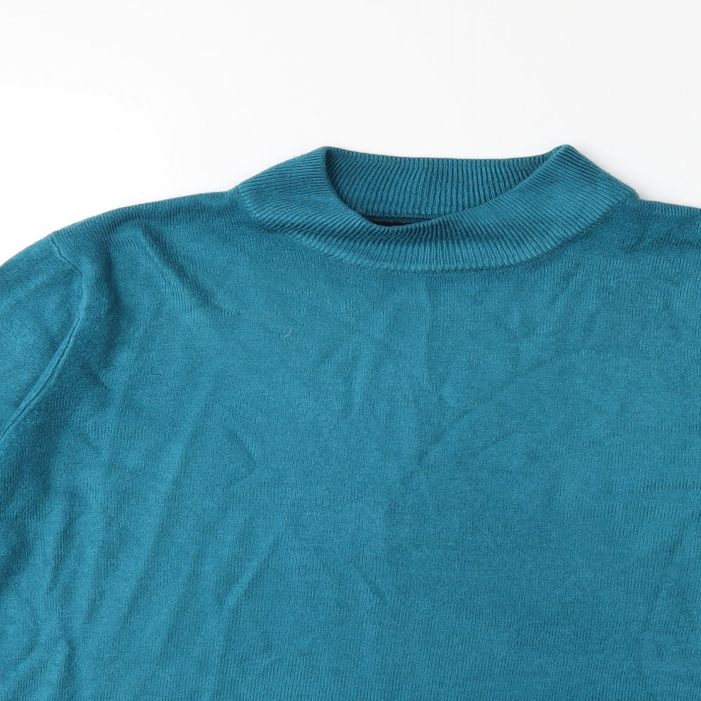 Papaya Womens Blue  Knit Pullover Jumper Size 16