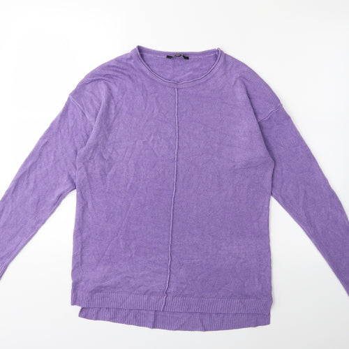 Pep & Co Womens Purple  Knit Pullover Jumper Size 14