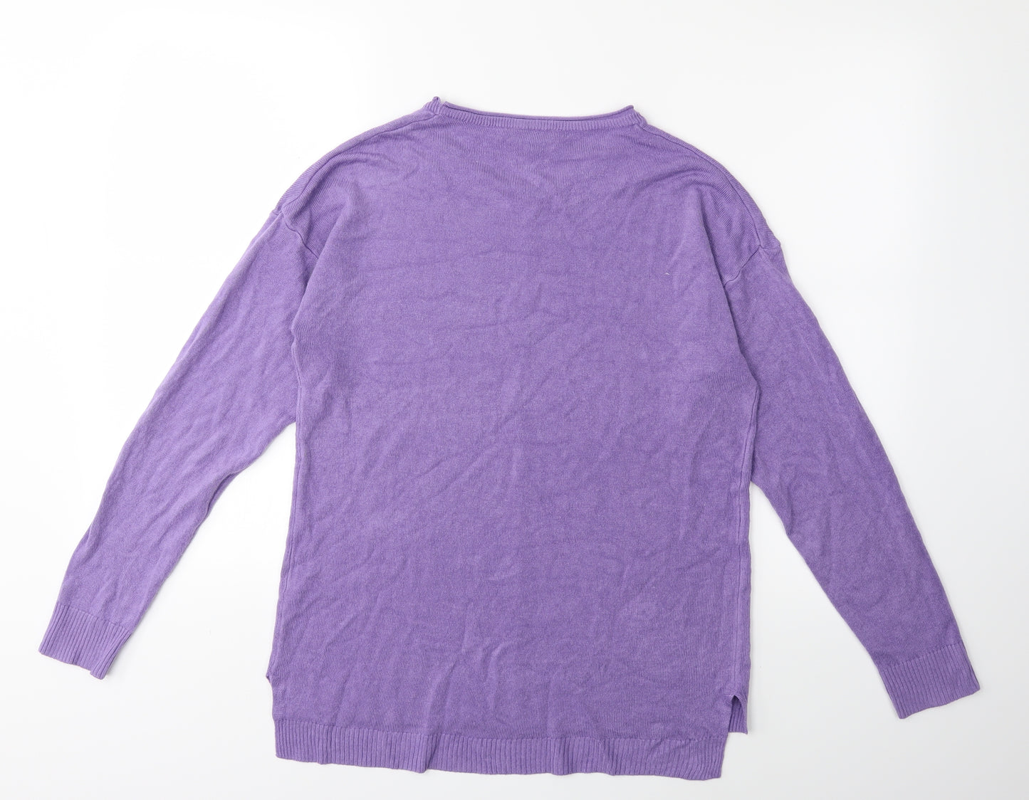 Pep & Co Womens Purple  Knit Pullover Jumper Size 14