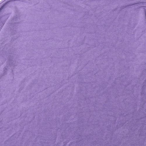 Pep & Co Womens Purple  Knit Pullover Jumper Size 14