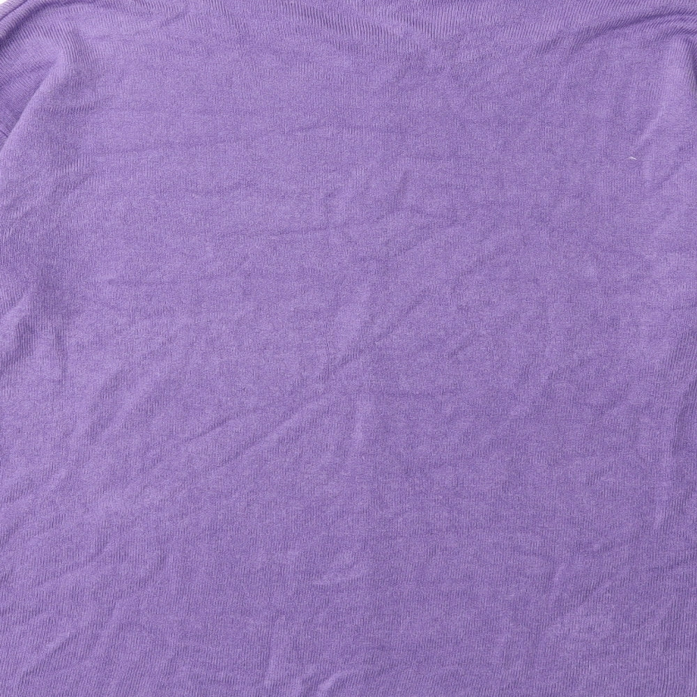 Pep & Co Womens Purple  Knit Pullover Jumper Size 14
