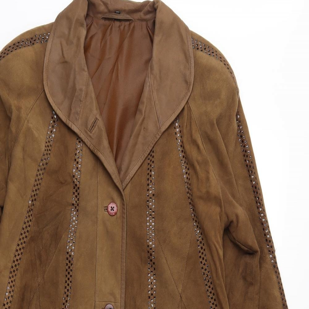 Preworn Womens Brown   Overcoat Coat Size S