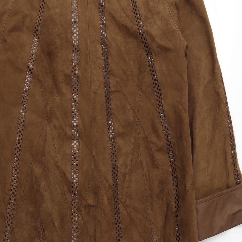 Preworn Womens Brown   Overcoat Coat Size S