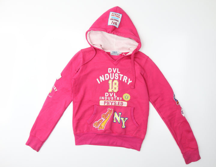 silver dagger Womens Pink   Pullover Hoodie Size S