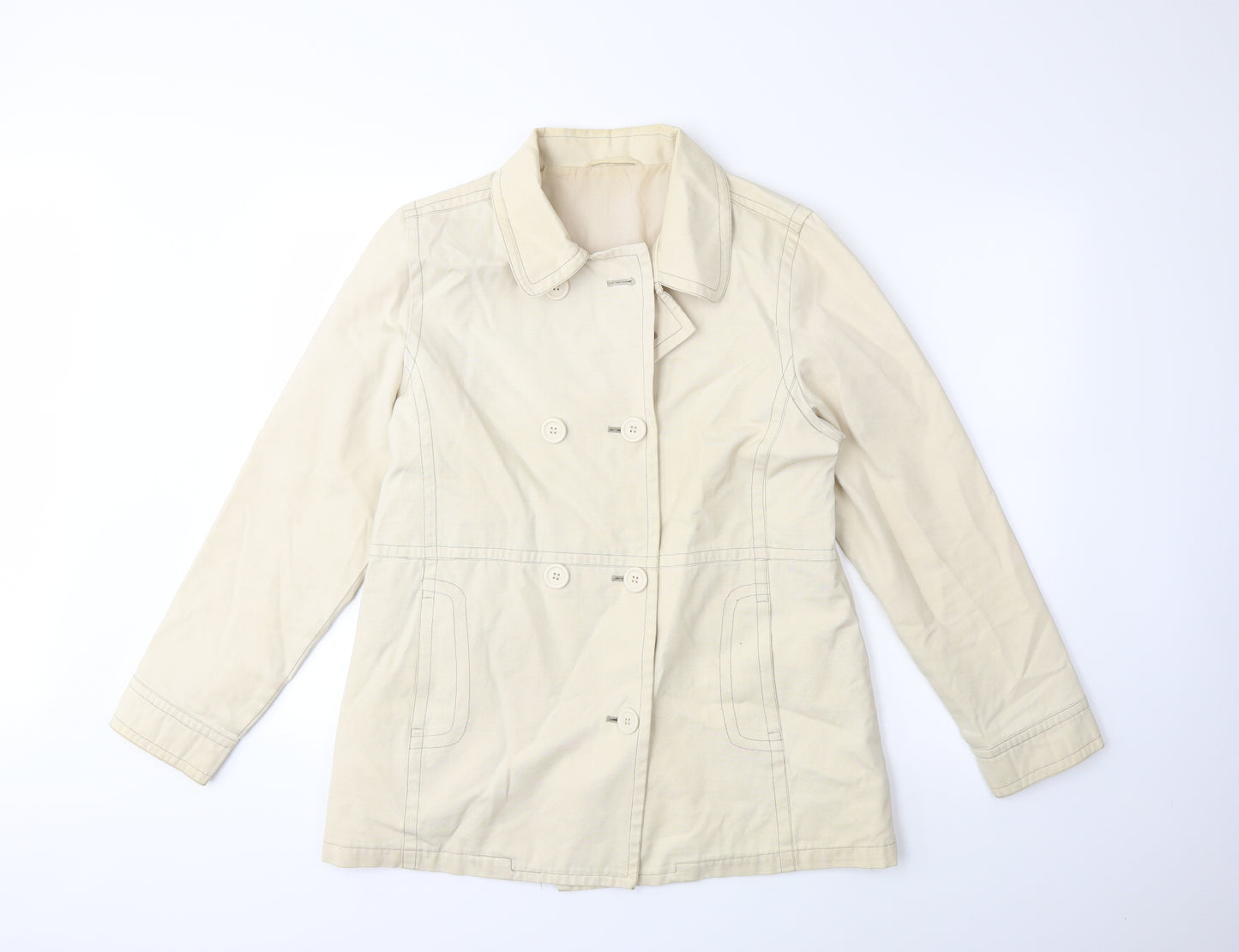 Dorothy Perkins Womens Beige   Jacket  Size 14