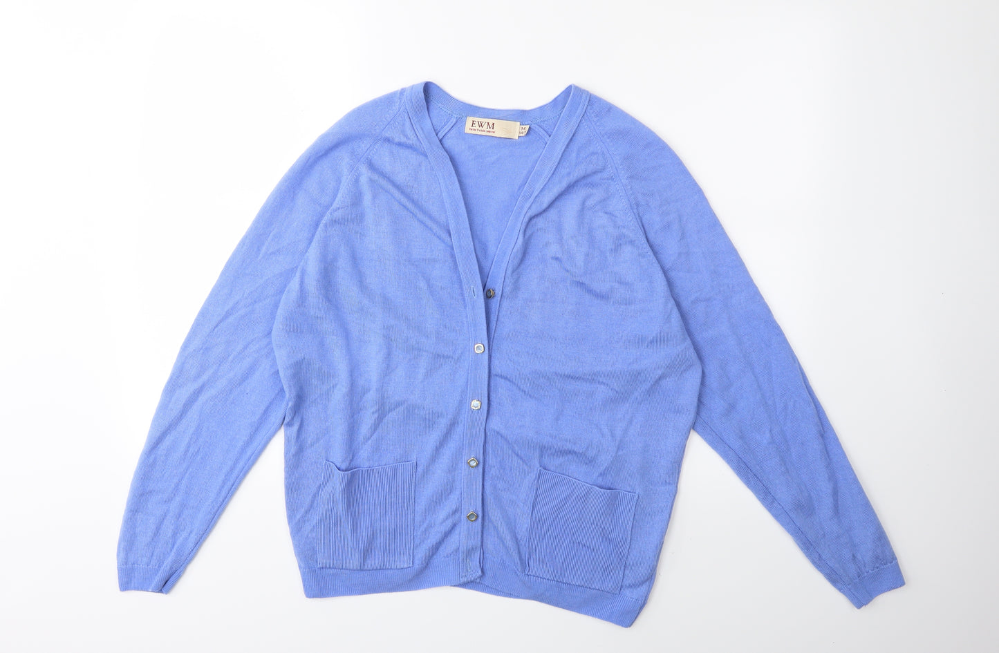 EWM Womens Blue   Cardigan Jumper Size 14