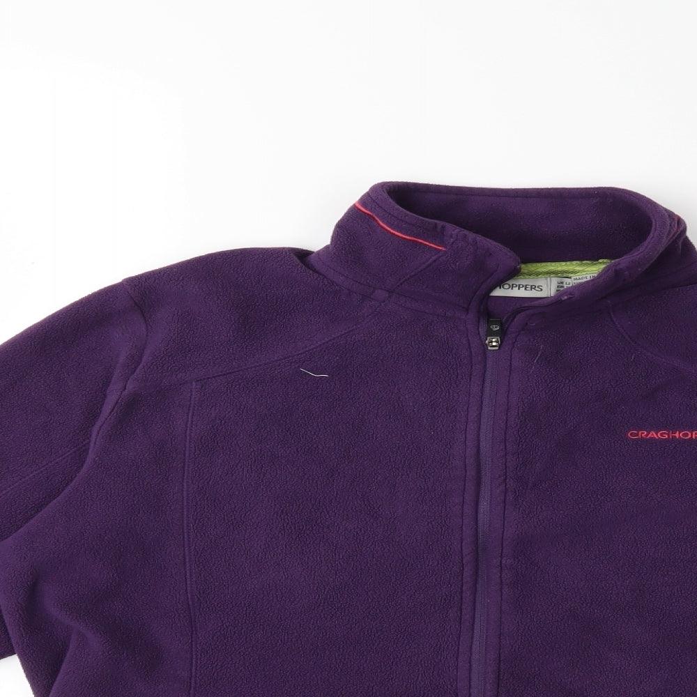 Craghoppers Womens Purple  Fleece Jacket  Size 12