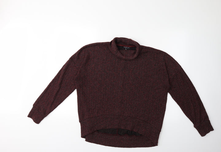 Topshop Womens Red Knit Pullover Jumper Size 10