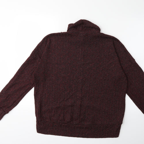Topshop Womens Red  Knit Pullover Jumper Size 10