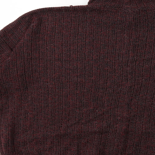 Topshop Womens Red  Knit Pullover Jumper Size 10