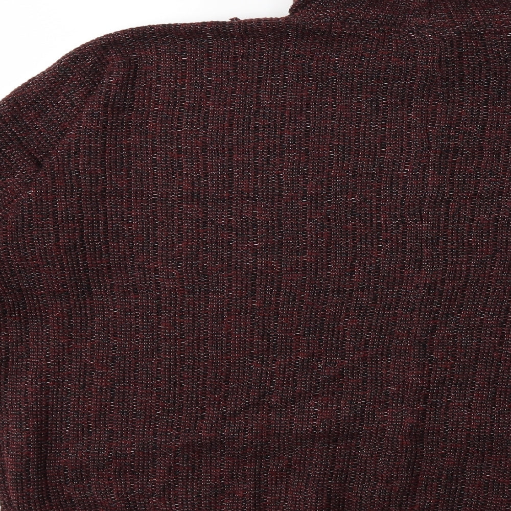 Topshop Womens Red  Knit Pullover Jumper Size 10