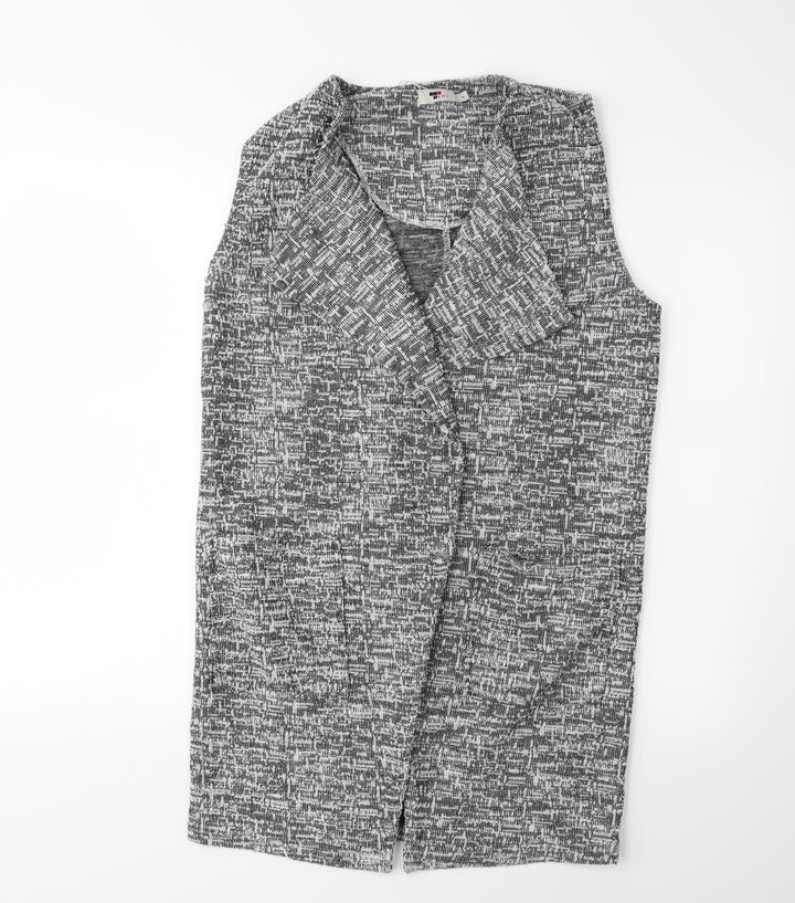 TEMT Womens Grey Jacket Waistcoat Size 10