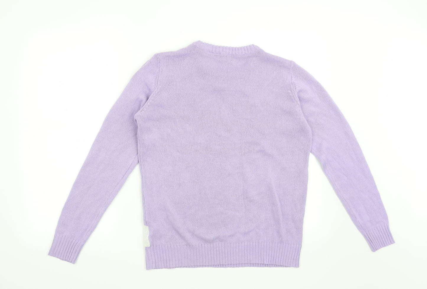 Avenue Womens Purple   Pullover Jumper Size S  - Christmas Unicorn