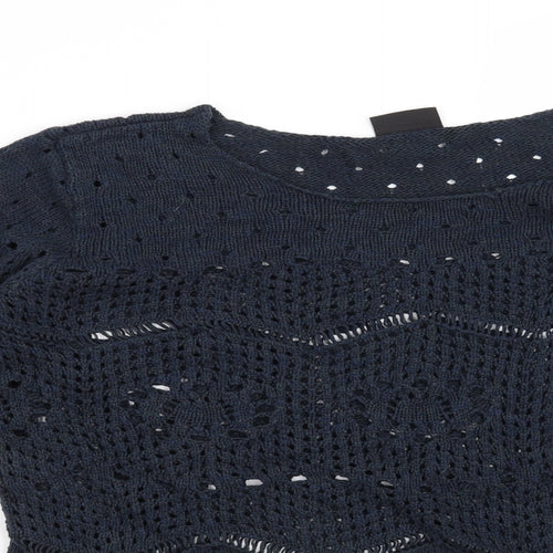 VILA Womens Blue   Pullover Jumper Size L