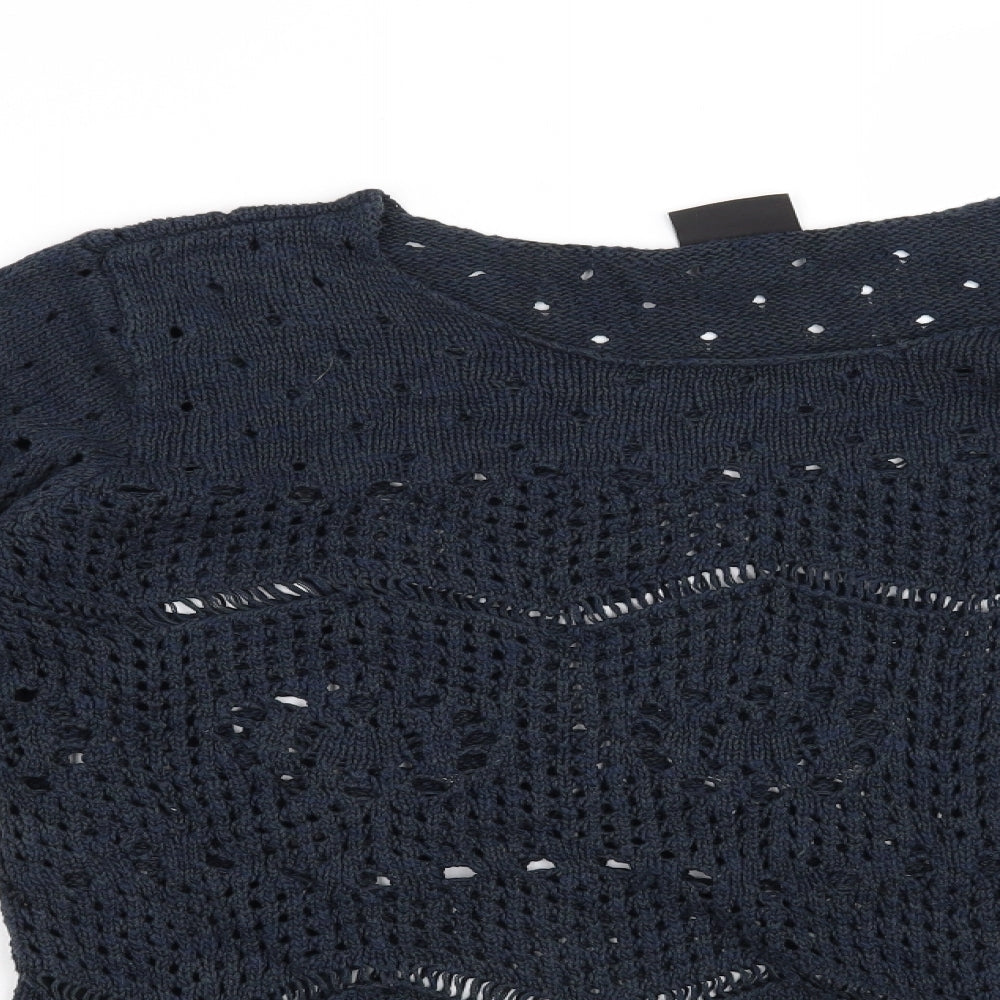 VILA Womens Blue   Pullover Jumper Size L