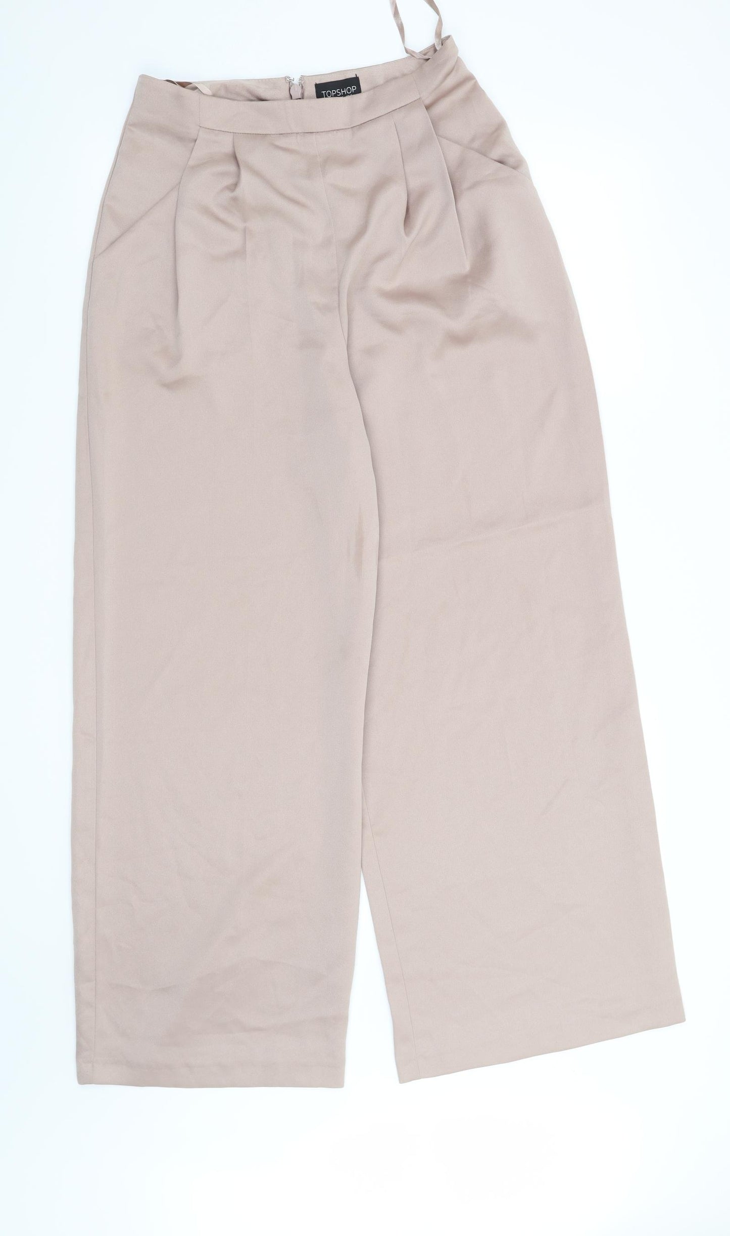 Topshop Womens Beige   Trousers  Size 8 L30 in