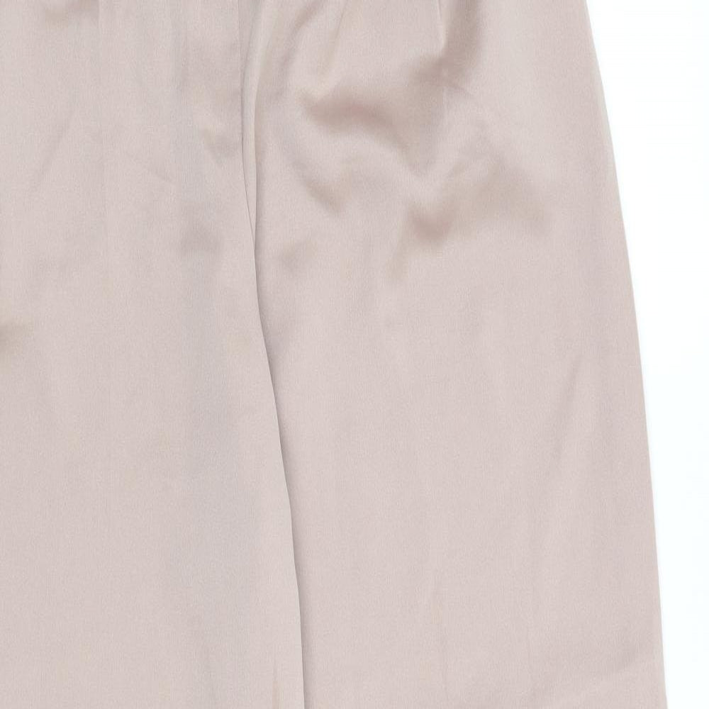 Topshop Womens Beige   Trousers  Size 8 L30 in