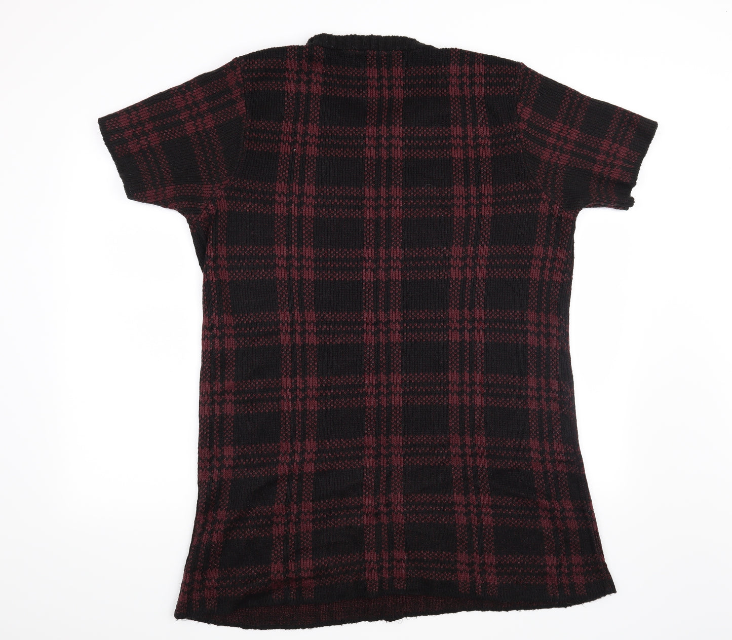 Select Womens Red Check  Pullover Jumper Size 14
