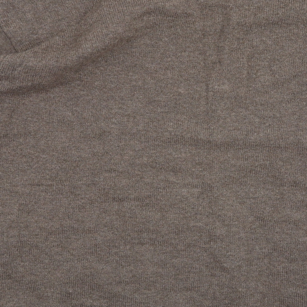 Marks and Spencer Mens Brown Check  Pullover Jumper Size L