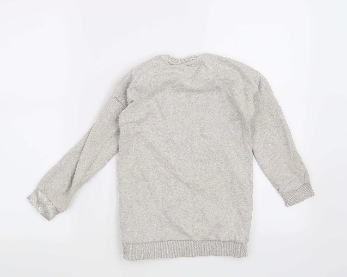 TU Girls Grey   Pullover Sweatshirt Size 7 Years  - Star