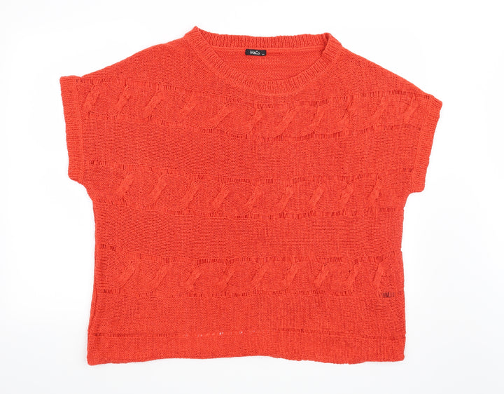 M&Co Womens Red   Pullover Jumper Size 2XL