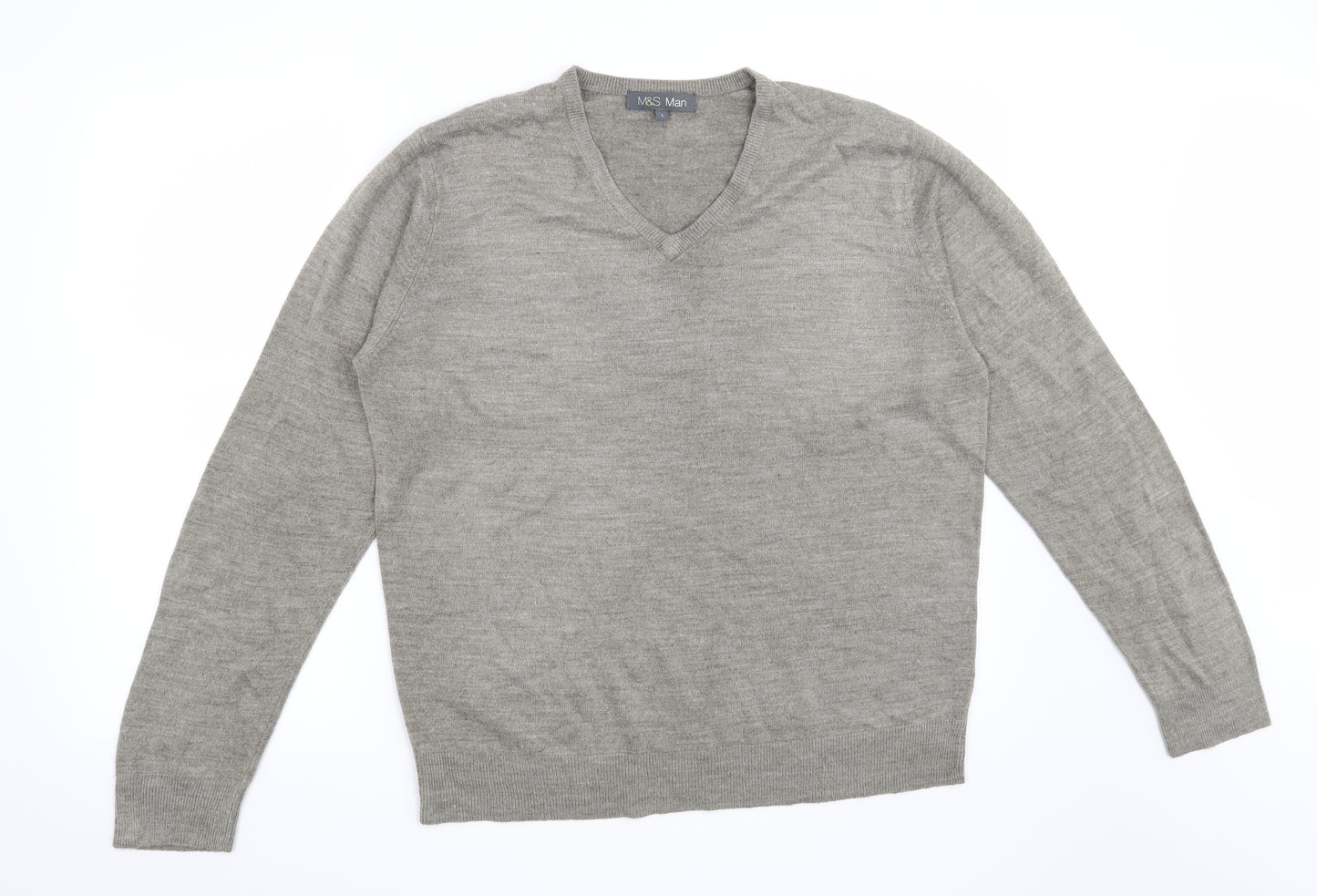 Marks and Spencer Mens Green   Pullover Jumper Size L