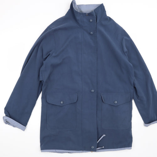 BHS Womens Blue   Overcoat Coat Size 14