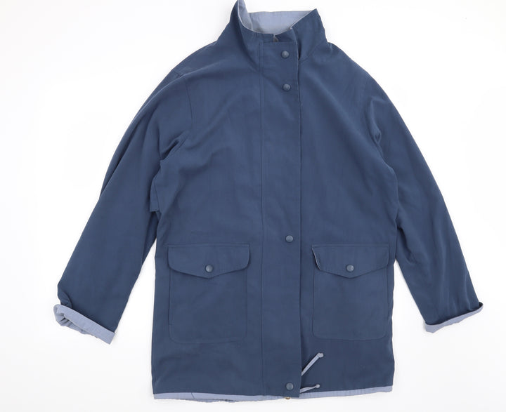 BHS Womens Blue Overcoat Coat Size 14