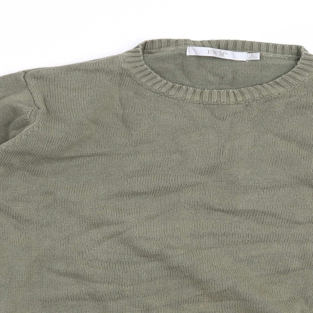 EWM Womens Green   Pullover Jumper Size 18