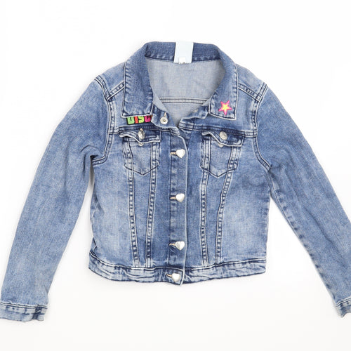 &denim Girls Blue   Jacket  Size 8 Years  - Disco
