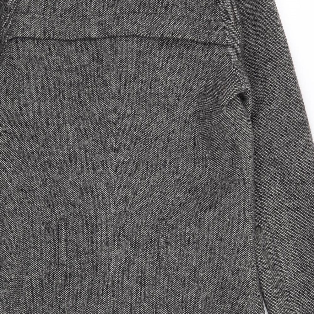 Topman Mens Grey   Overcoat Coat Size S