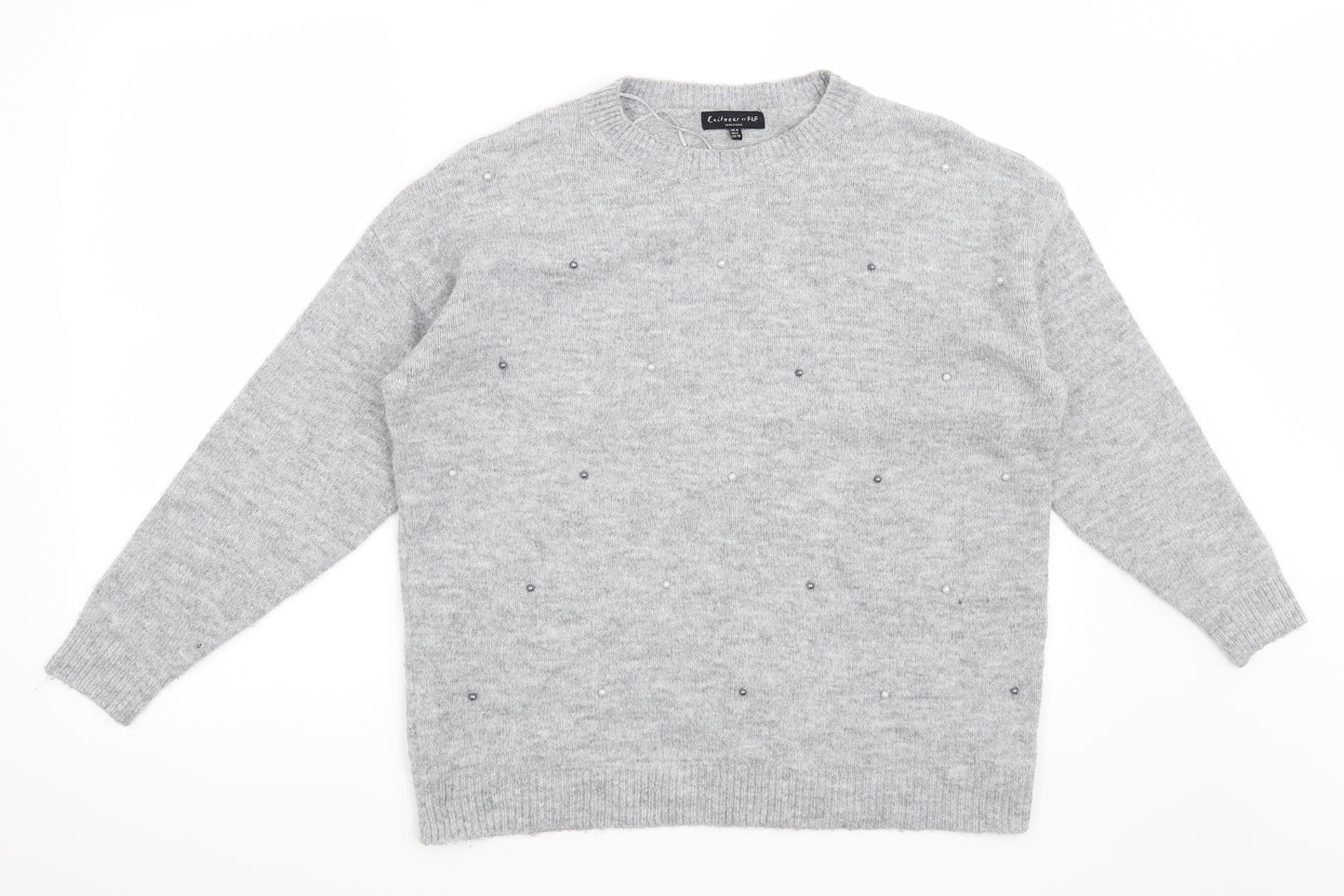 F&F Womens Grey   Pullover Jumper Size 10