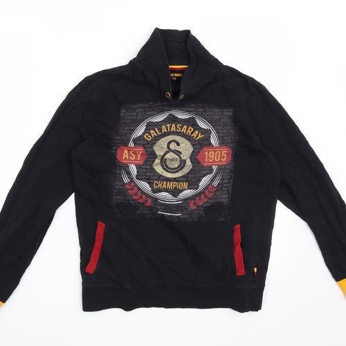 GSStore Mens Black   Pullover Sweatshirt Size XS