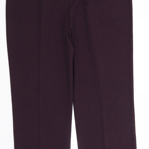 Isle Womens Purple   Trousers  Size 14 L26 in