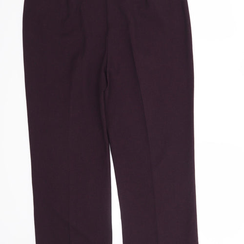 Isle Womens Purple   Trousers  Size 14 L26 in