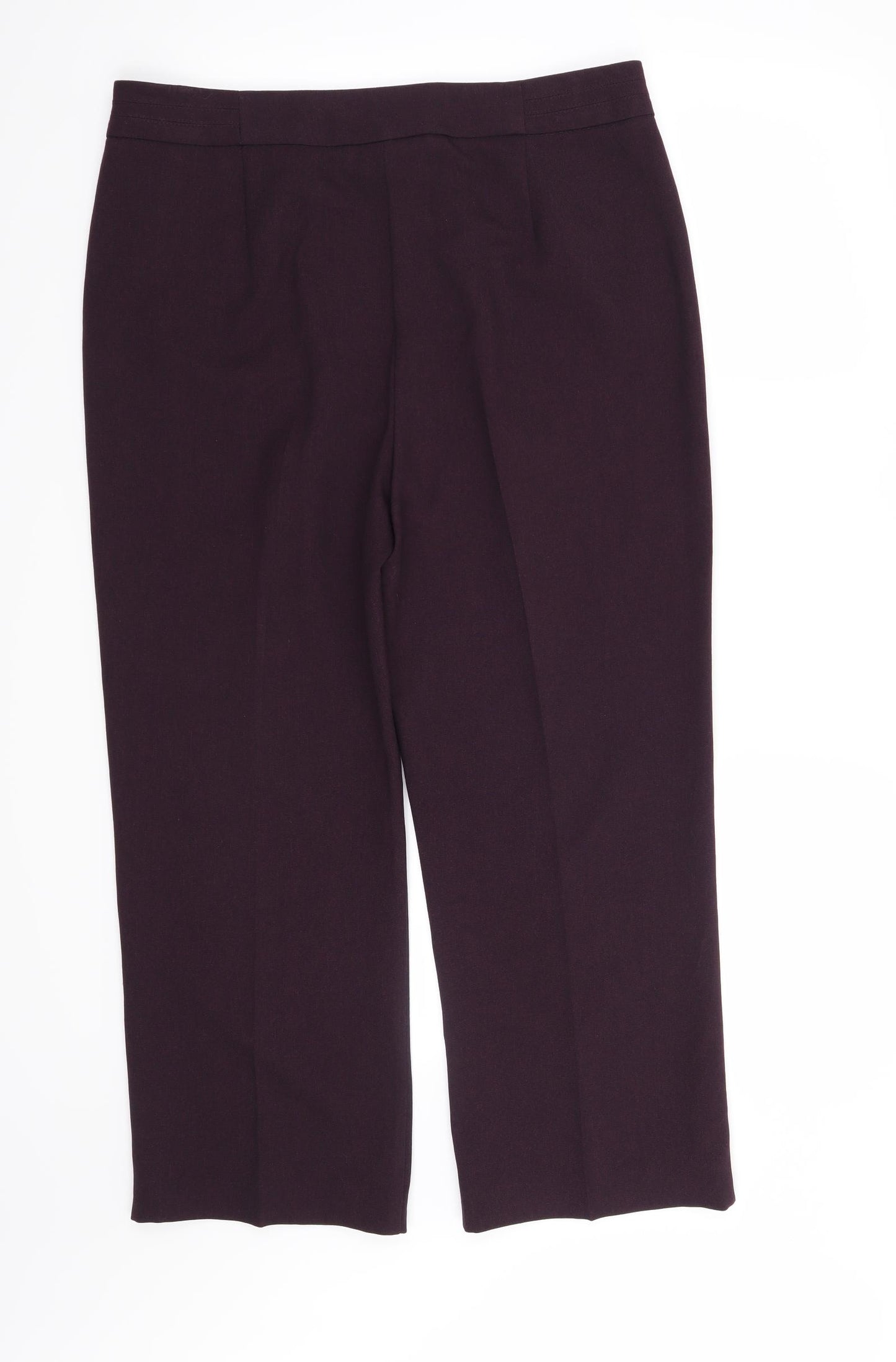 Isle Womens Purple   Trousers  Size 14 L26 in