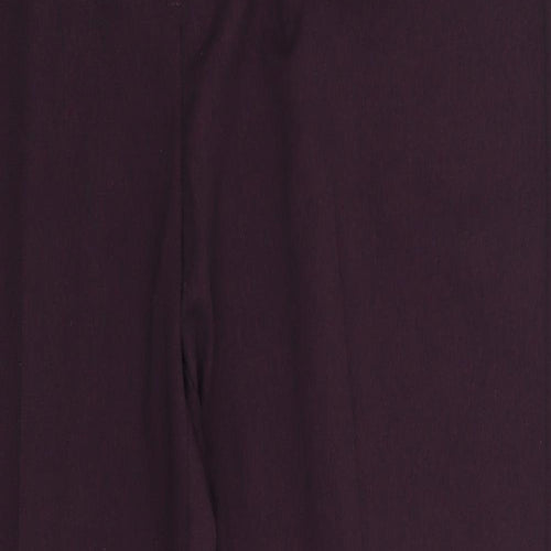 Isle Womens Purple   Trousers  Size 14 L26 in